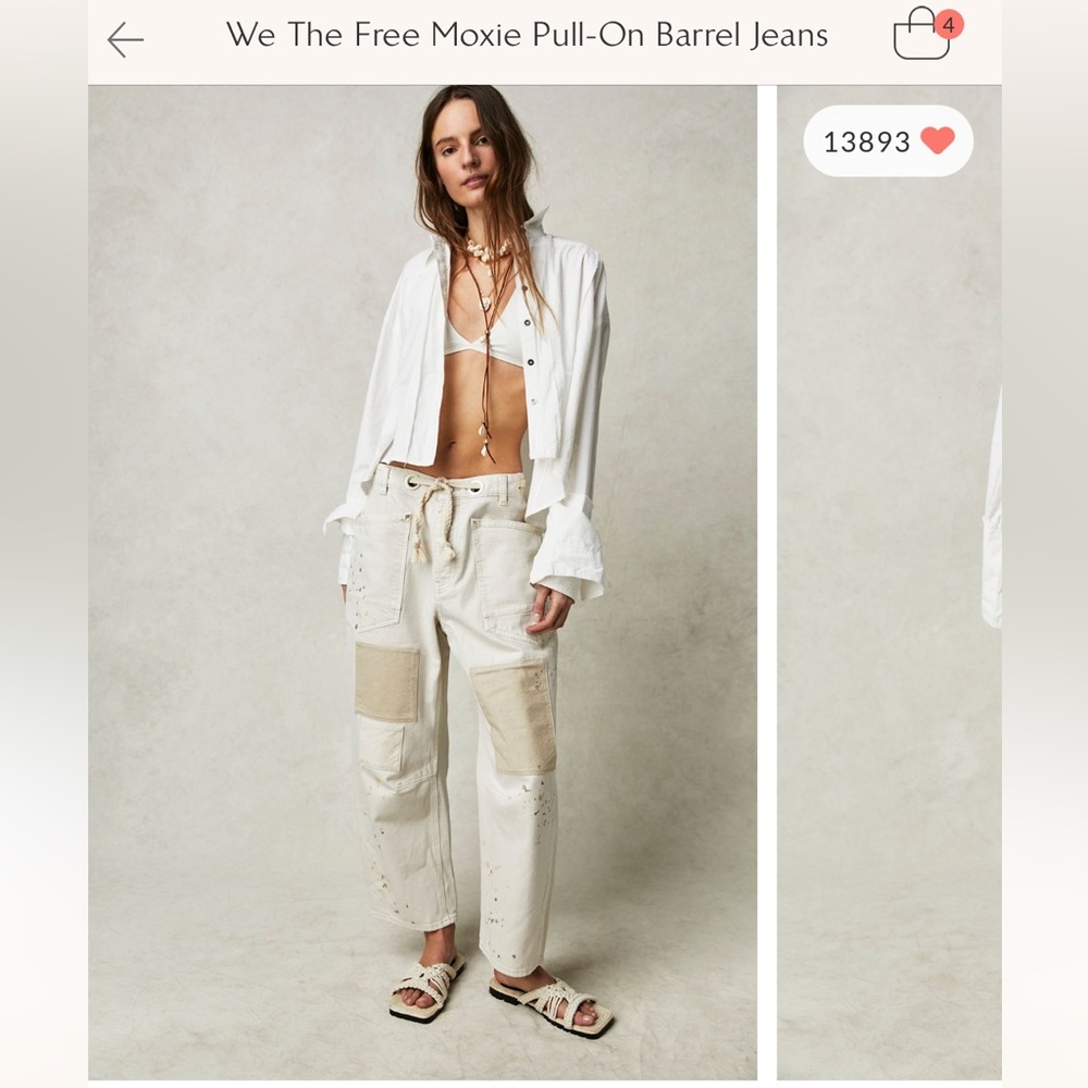 We the Free Moxie Barrel Jeans - Size 26